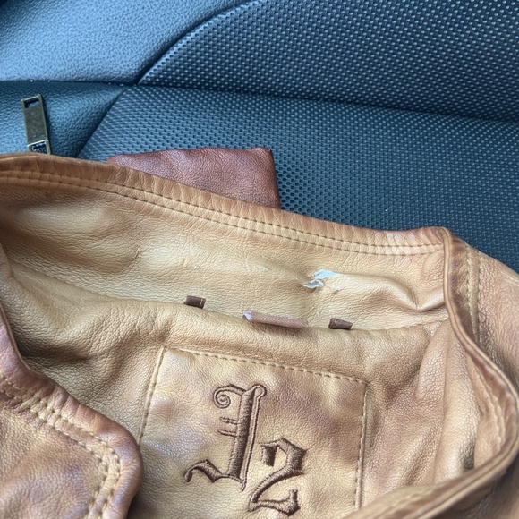 Women’s Medium Brown Leather-Like Jacket - Picture 4 of 4